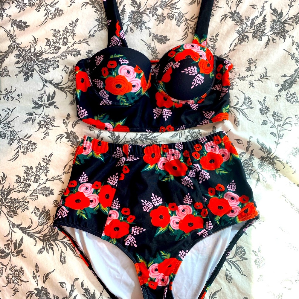 High waist bikini small